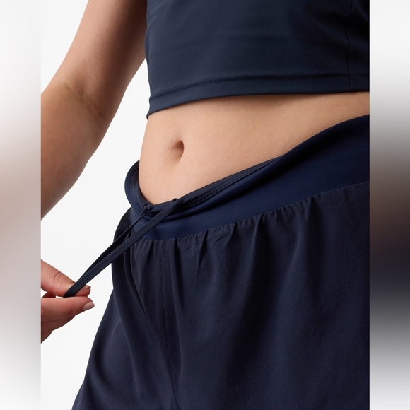 Women's Navy Blue Athletic Shorts - Picture 11 of 12